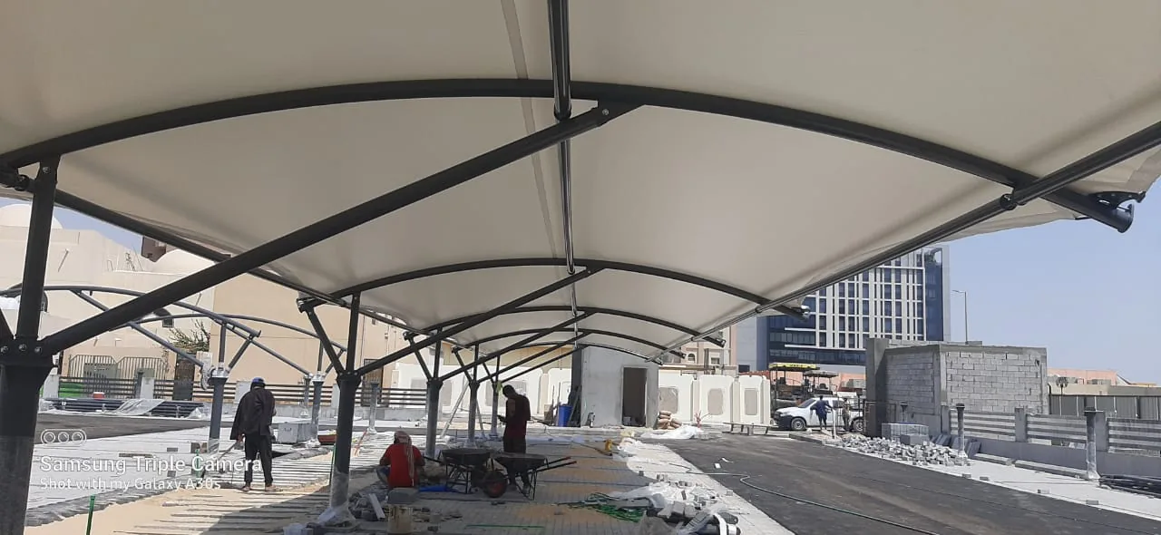 Retal Car parking shades — PVDF — Khobar